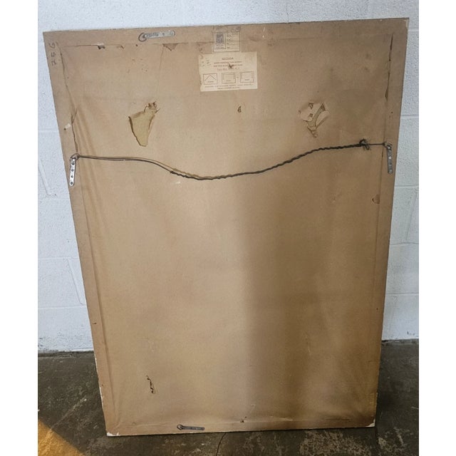 Wood Late 20th Century Friedman Brothers Gold Gilt Carved Large Decorative Mirror, Made in New York For Sale - Image 7 of 7