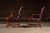 Late 20th Century Pair of Tufted Leather Square-Back Dining Chairs in Oxblood For Sale - Image 9 of 17