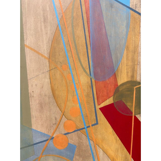 Abstract He Opened His Hand and I Put My Stories in to It by Amy Hutcheson | Oil on wood Cradle Abstract geometric shapes For Sale - Image 3 of 5