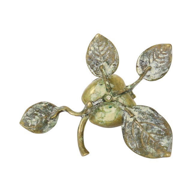 Art Nouveau French Brass Apple-Shaped Jewelry Box, 1920s For Sale - Image 10 of 14