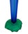 American 2010s Tommie Rush Studio Blown Glass Cobalt & Green Botanical Daffodil Vase - Signed For Sale - Image 3 of 6