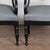 19th-Century Swedish Carved Pine Black Painted Armchairs For Sale - Image 13 of 14