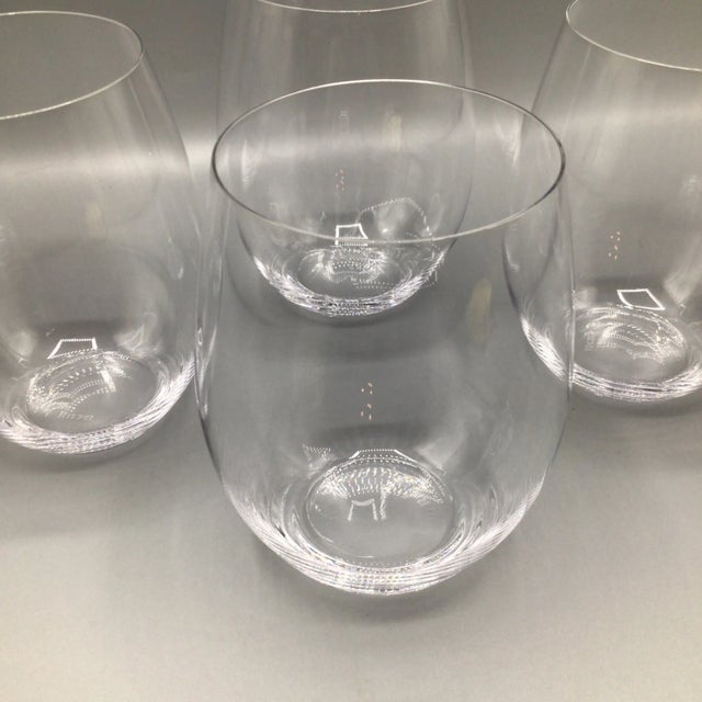 2000 - 2009 Riedel Stemless Crystal Wine Glasses-Set of 4 For Sale - Image 5 of 13