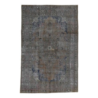 Vintage Middle Eastern Hand-Knotted Rug For Sale