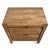Contemporary natural solid mango wood nightstand. Clean lines and modern simple style featuring two drawers with cutout...