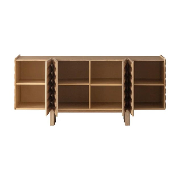 Teatro Spike Design Luxury Wood Architectural Sideboard For Sale - Image 4 of 11