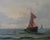 Marine Scene with Sailing Ship, 1890s-1910s, Painting on Canvas, Framed For Sale - Image 3 of 8