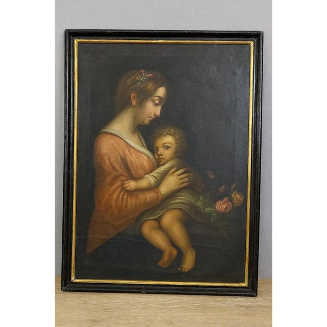 Italian School. Period: 18th century Style: Louis 14th, Regency Condition: Good condition Material: Oil painting Width:...