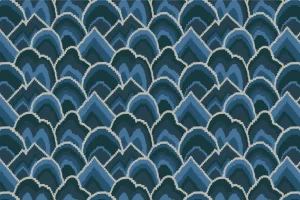 El Morocco Indigo Fabric by the Yard