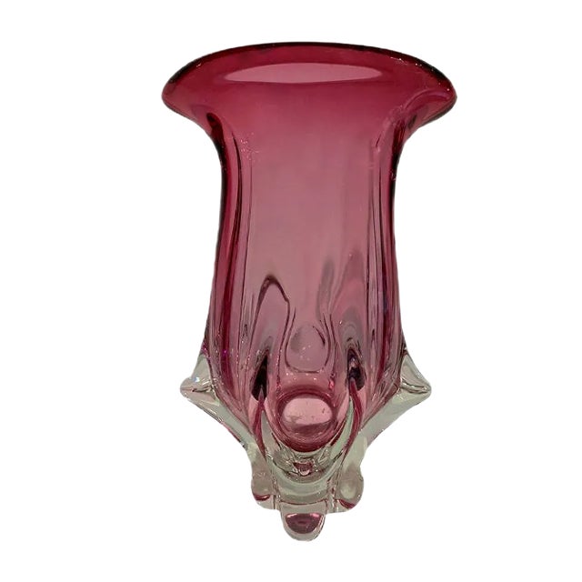 Vase from Val Saint Lambert, 1970s For Sale