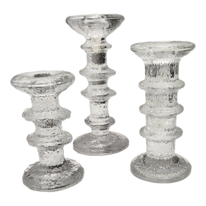1960s Littala Festivo Candle Holders- Set of 3