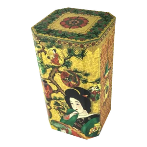 Vintage Oriental Nesting Tall Canisters - a Set