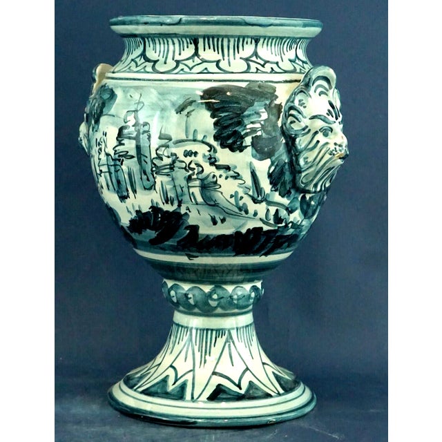 Vintage Italian Ceramic Vase by Bartolomeo Rossi & Sons for Cas Savona, 1930s For Sale - Image 6 of 18