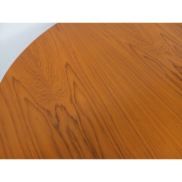 Vintage Oval Extendable Dining Table in Teak from Baumann, 1960s For Sale - Image 10 of 18