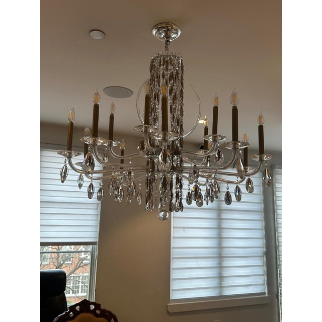 Schonbek Signature Siena Crystal Chandelier – Heirloom Gold, 15-Light For Sale - Image 13 of 18
