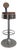 Chrome Bar Stool with Tulip Base and Backrest, 1970s For Sale