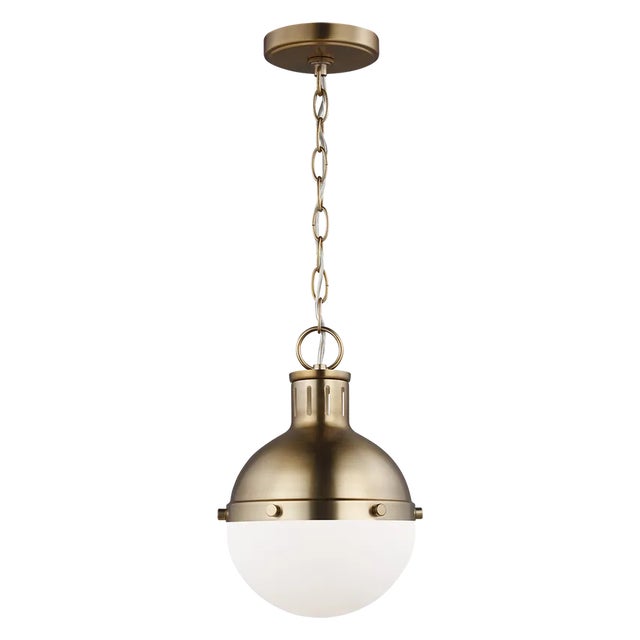 The Hanks medium modern pendant is offered in the Midnight Black/Satin Bronze, Antique Brushed Nickel, Satin Bronze, or...