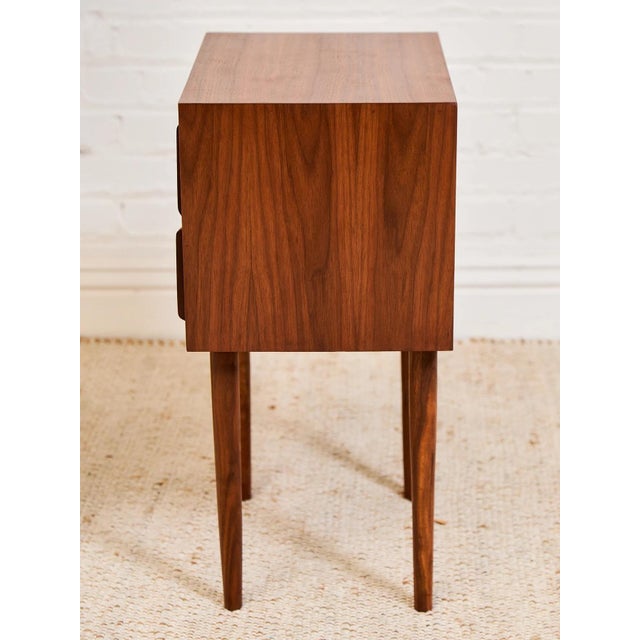 Sculpted Nightstand in American Walnut For Sale - Image 12 of 12