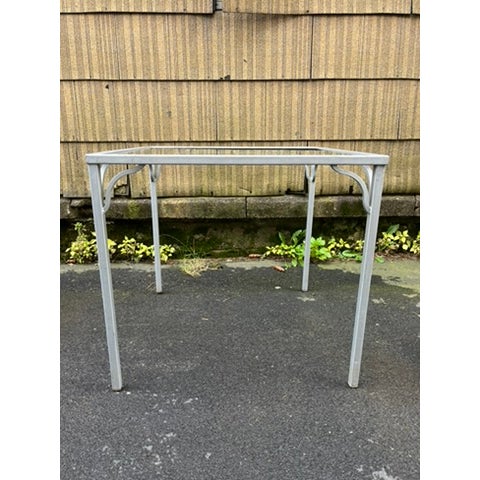 1940s Vintage Aluminum Table and Chair Set For Sale - Image 5 of 14