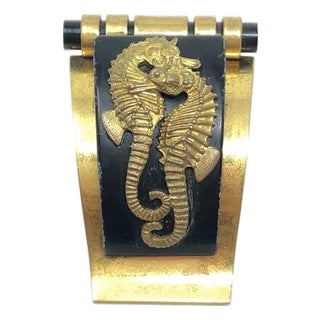 Jean Painlevé 1930s Seahorse Design Vintage Dress Clip For Sale