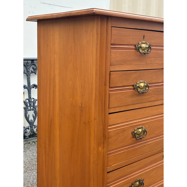 English Pine Chest of Five Drawers For Sale - Image 10 of 17