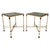 French Cream Lacquered and Brass Side Tables, 1970s, Set of 2 For Sale - Image 15 of 15
