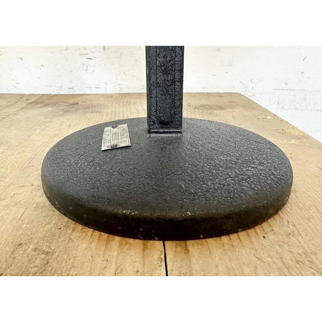 1950s Vintage Black Enamel Table Lamp, 1950s For Sale - Image 5 of 18