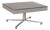 Glass Grey Coffee Table with Manual Function and Storage Compartment in Plastic Decor by Ronald Schmitt For Sale