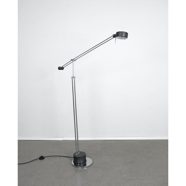 Chrome-Plated Adjustable Articulated Arm Floor Lamp from Sölken Leuchten, Germany, 1970s For Sale - Image 18 of 18