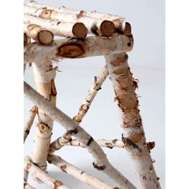 Vintage Birch Bark Table For Sale - Image 10 of 12
