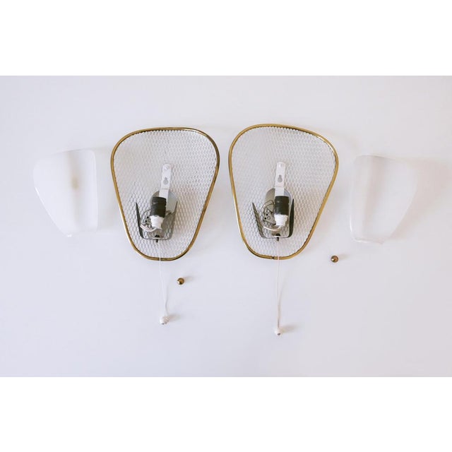 Mid-Century Modern Wall Lamps, Germany, 1950s, Set of 2 For Sale - Image 17 of 18