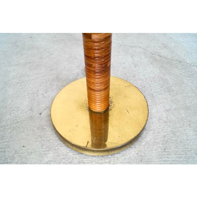 1960’s Mid-Century Modern Boho Chic Wrapped Rattan Floor Lamp For Sale - Image 12 of 12