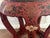 Wood Mid 20th Century Red Painted Wood Garden Stool For Sale - Image 7 of 18