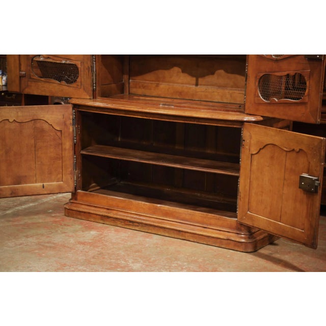 18th Century French Louis XIV Oak Buffet Deux Corps From Normandy For Sale - Image 11 of 13