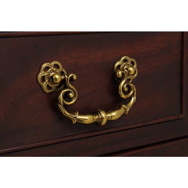 Henkel Harris Mahogany Chippendale Documents Secretary Desk For Sale - Image 12 of 18