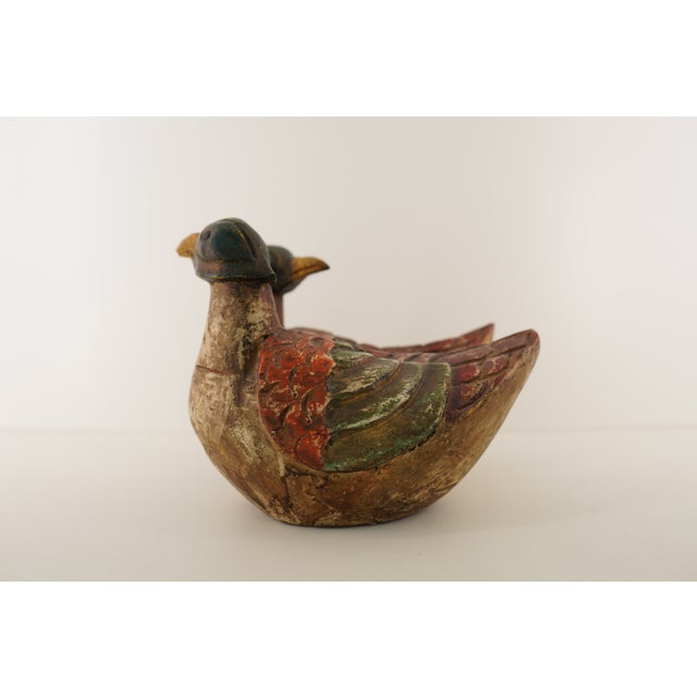 Rustic Vintage Small Bird Decor Figurines (Set of 2) For Sale - Image 3 of 18