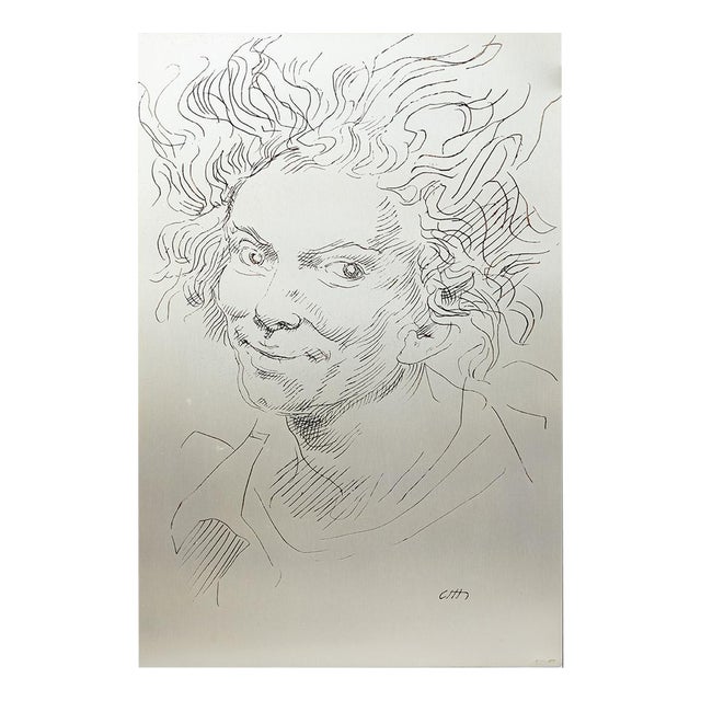 Engraving on 925 Silver Plate, 20th Century For Sale