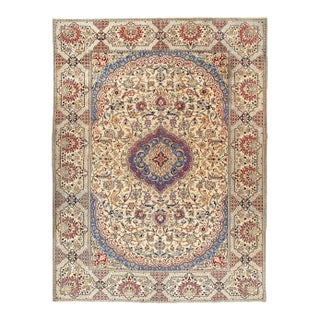 Pasargad DC Fine Hand Knotted Vintage Nain Rug For Sale