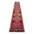 1950s Pink Turkish Hand-Knotted Runner Rug, Extra Long Narrow Hallway Decor 2x14 Ft Approx For Sale