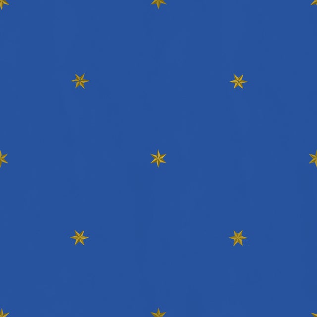 Etoiles Wallpaper by Paule Marrot in Royal Blue For Sale