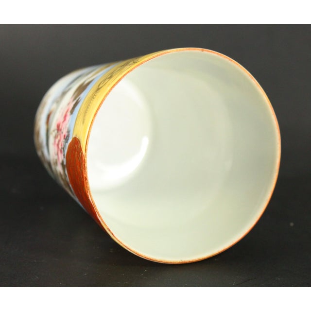 1920's Meiji / Taisho Japanese Export Porcelain Kutani Tumbler For Sale - Image 10 of 12
