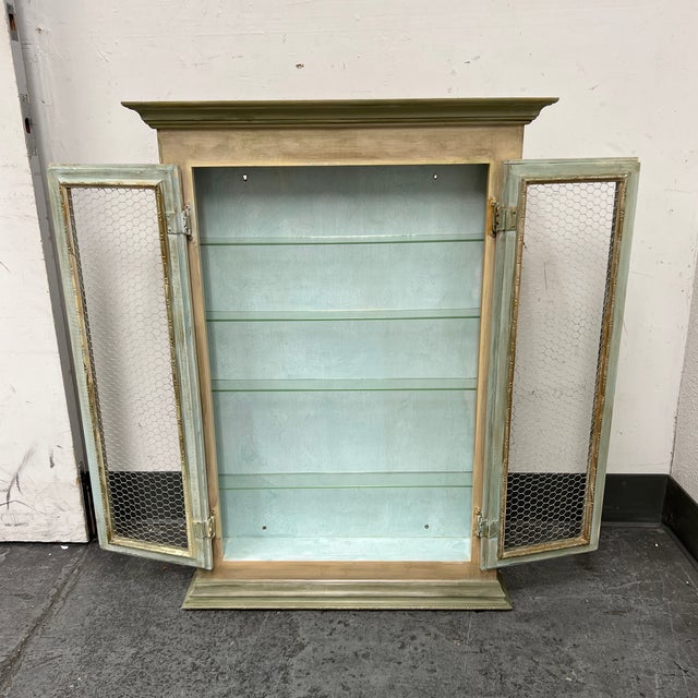 Vintage Hand Painted Wall Mounted Cupboard Chairish