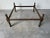Chinoiserie Vintage Hollywood Regency Faux Bamboo Brass Coffee Table Base For Sale - Image 3 of 12
