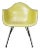 Vintage Mid Century Modern Eames Herman Miller Lax Fiberglass Arm Shell Chair X Base Zenith Rope Edge Yellow For Sale