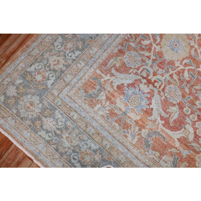 Antique Zabihi Collection Persian Mahal Rug - 10'6" x 14' For Sale - Image 4 of 11