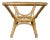 Rattan & Bamboo Dining Table, 1970s For Sale