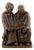 Art Deco 20th Century Reading Monks Sculpture in Bronze For Sale