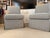 A Pair of timeless well-made TCS Designs custom slipper chairs in Pindler pattern Stonecreek, color: pewter. Perfect...