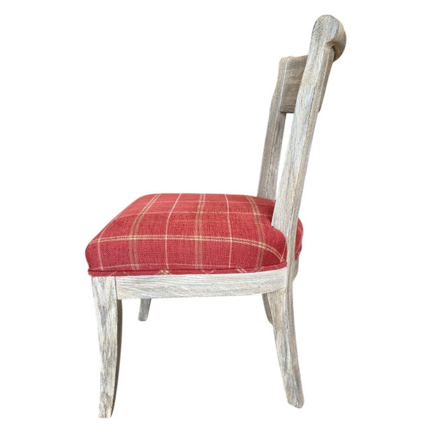 Early 21st Century Six Cerused Oak Dining Side Chairs. Rustic/ Coastal Set of 6 For Sale - Image 5 of 11