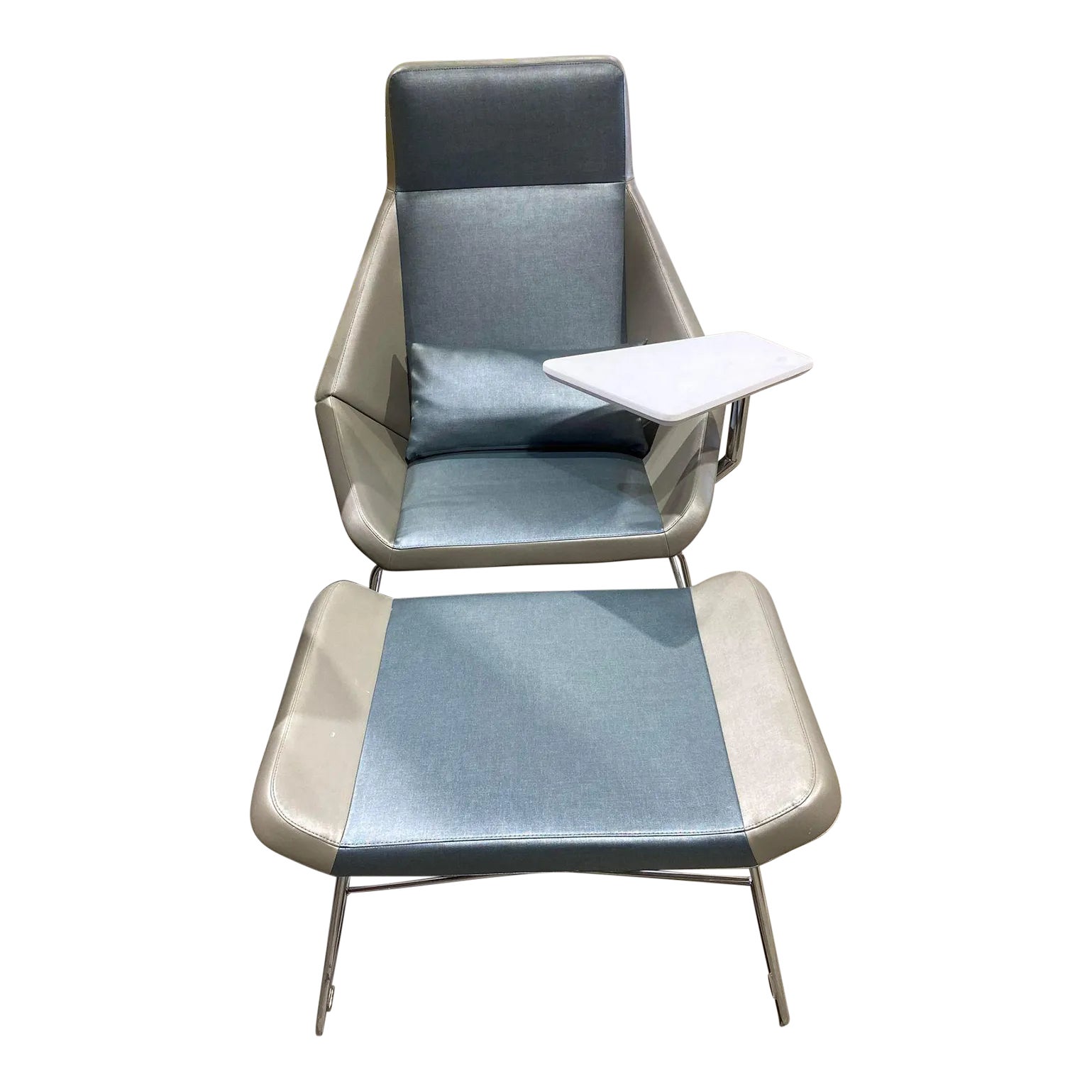 Arcadia Nios Lounge Chair With Ottoman Chairish